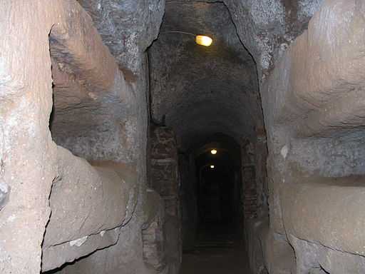 Pyhän Calixtuksen katakombi Roomassa. Kuva: Wikimedia Commons.